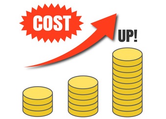 コストアップ